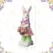 Glitzhome® 17.5" Easter Bunny Girl with Flower Basket Table Décor